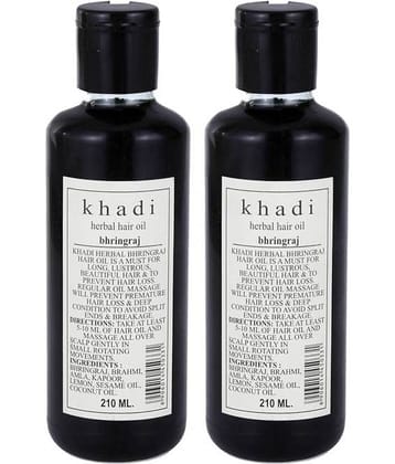 Khadi Bhringraj Oil -Twinpack -210  Ml
