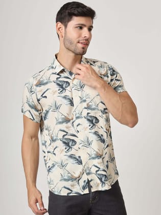 Multicolor Floral Print Premium Rayon Shirt-38