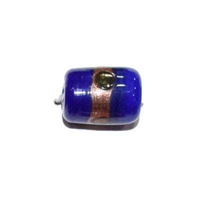 Beadwaala Handmade Fancy Lampwork Glass For Jewelry Making. (Tube) SFL-075-Per Packet 25 Pcs / 15X11 MM