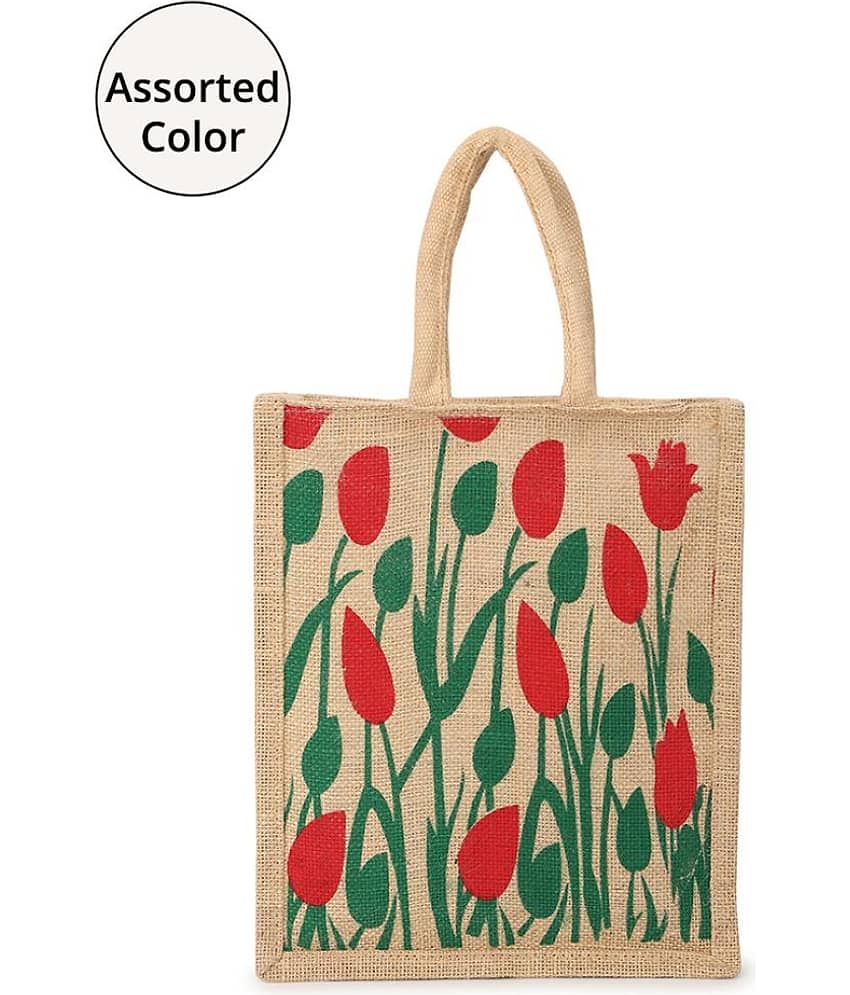 Mahek Accessories - Assorted Jute Lunch Bag Pack of 1