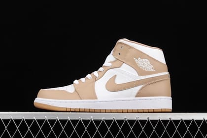 WMNS Air Jordan 1 AJ1 Mid - Tan Gum-Euro 36