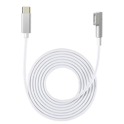 USB C Type C to Magnetic Magsafe 1 L-Tip Power Cable Compatible with Mac-Book Pro 13" 15" 17" Mac-book Air Pro 11" 13" Mac-Book 13 (Does not work with Mobile charger)