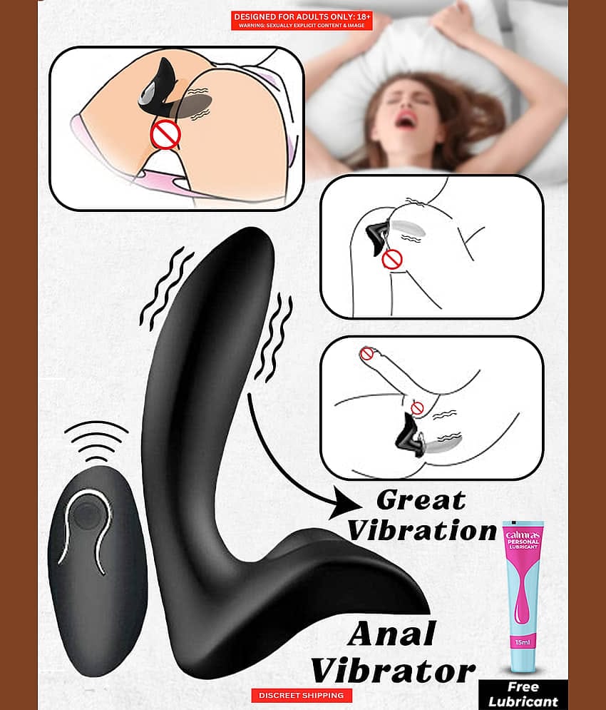 NAUGHTY NIGHTS Eletric Massager Men Rechargeable Stimulator Massaging Toys with Remote Control + Free Lubricant