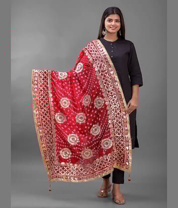 Apratim - Red Silk Women's Dupatta - ( Pack of 1 )