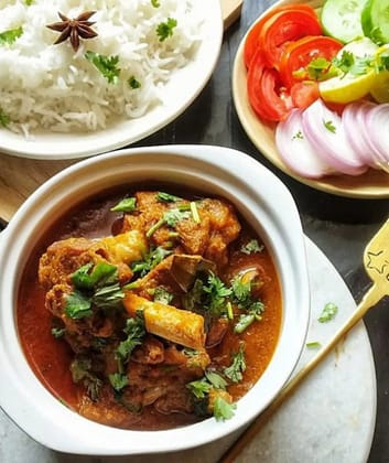 Chicken Curry With Jeera Rice