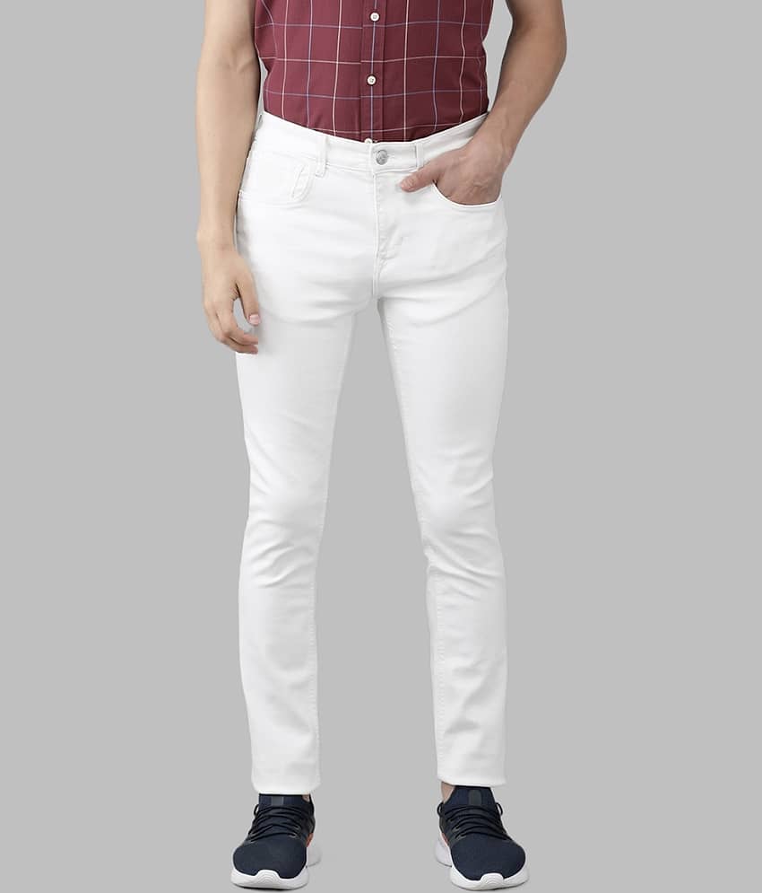x20 - White Denim Skinny Fit Men's Jeans ( Pack of 1 )