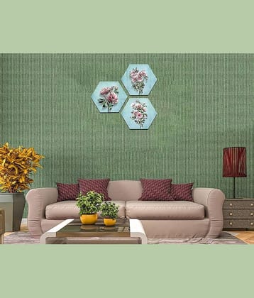 Indianara Hexagon Paintings MDF Painting Without Frame