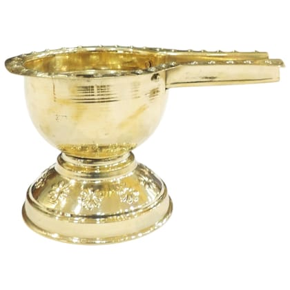 Brass Shivling Abhishek Patra | Temple Water Drip Pot, Height : 10 Inch (ZMAS655 B)