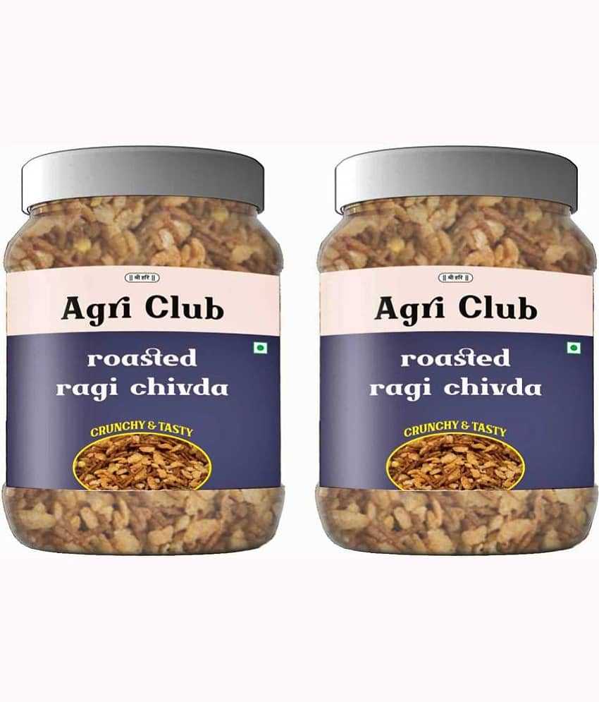 Agri Club Roasted Ragi Chivda 300gm, pack of 2, Each 150gm