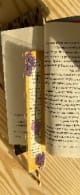 Purple Aster Bookmark  Handmade Pressed Flower Bookmark