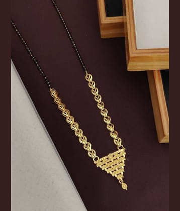 Shivay Fashion Golden Mangalsutra ( Pack of 1 )