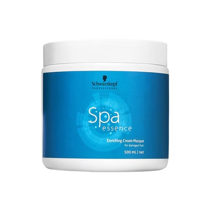 Schwarzkopf Professional Spa Essence Enriching Masque For Men & Women | Intense Nourishment for Damaged, Dull Hair | Restores Shine & Smoothness (500 ML) Schwarzkopf Professional Spa Essence Enriching Masque For Men & Women | Intense Nourishment for Dama