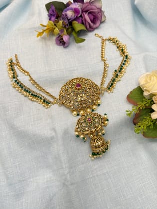 Antique Premium Jadebille With Maatal 0696