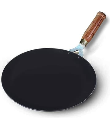Veer Iron Cookware Roti | Chapati Tawa with Wooden Handle(27 cm Dia)