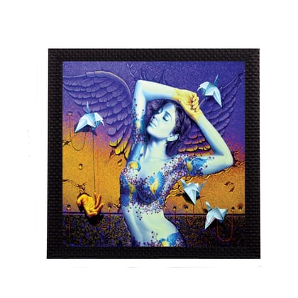 Beautiful Lady Satin Matt Texture UV Art Painting