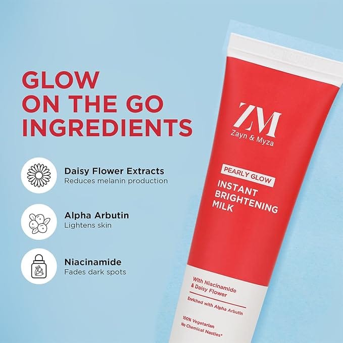 ZM Pearly Glow Instant Brightening Milk  25 ML