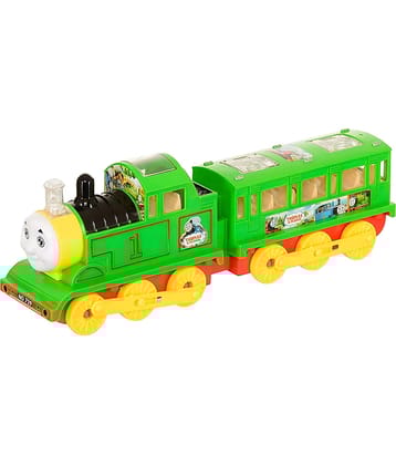 RAINBOW RIDERS Choochoo Electric Train For Kids || Choochoo  New Generation Flash Electric Train Toy With 3D Light And Music For Boys Girls Age 2+ Years || Plastic Battery Operated Train Toy  (Multicolour, Pack of: 1)