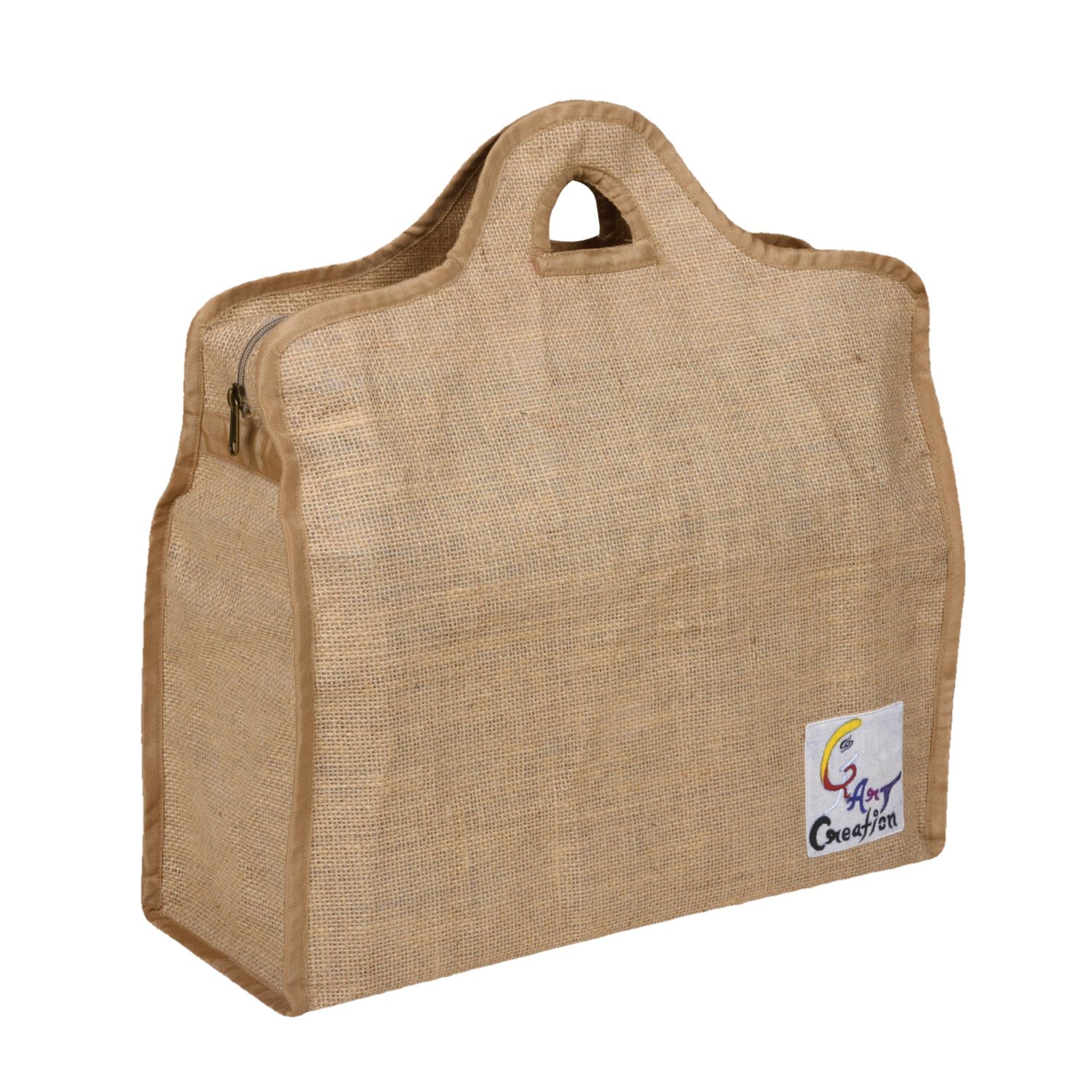 Eco-Friendly Stylish Jute Bag - Durable Reusable Tote/Grocery/Utility for Shopping, Office, and Travel