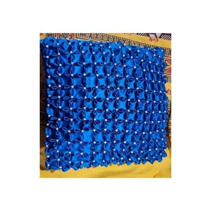 Square Types Pillow Blue