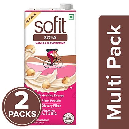 Sofit Soya Drink Vanilla, 2x1 L Multipack Sofit Soya Drink Vanilla, 2x1 L Multipack