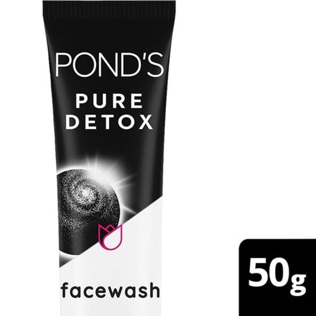 Pond's Pure Detox Anti-Pollution Purity Face Wash With Activated Charcoal|| 50 g