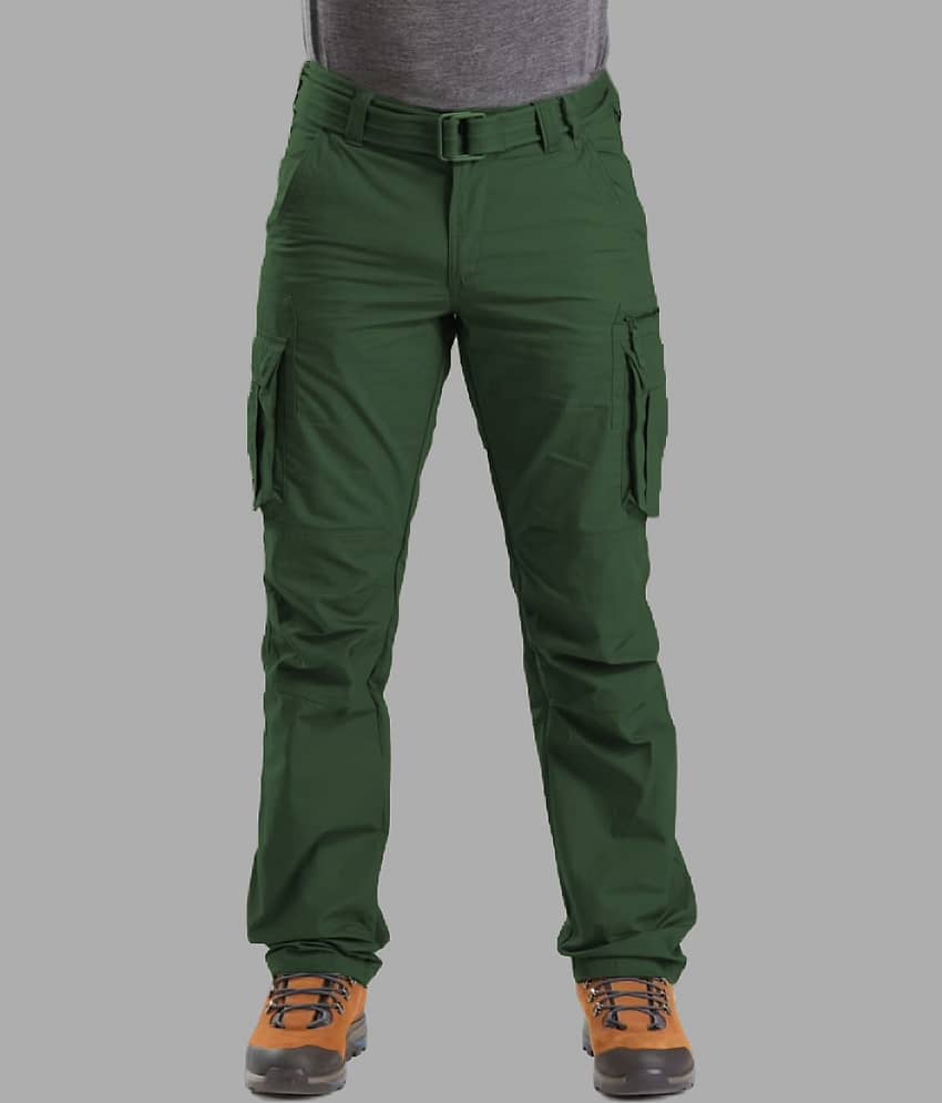 Reoutlook Regular Flat Men's Cargos - Black ( Pack of 1 )