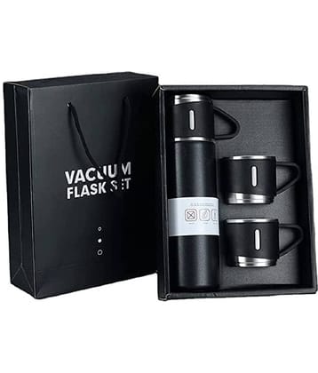 Saykhus Steel Vacuum Flask Black Steel Flask ( 500 ml )