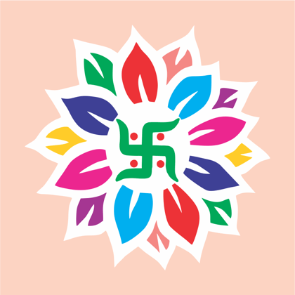 Reusable wooden Stencils Rangoli-22