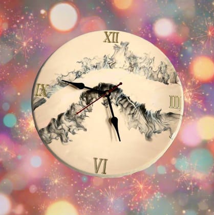 Peach Blaze Wall Clock