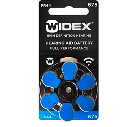 Widex Size 675 Hearing Aid Battery (6 Batteries Pack) PR44