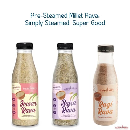 Jowar Rava, Bajra Rava and Ragi Rava