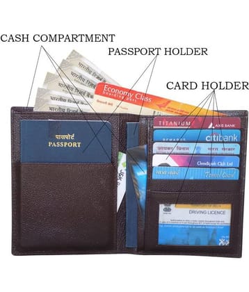 Style 98 Leather Brown Passport Holder