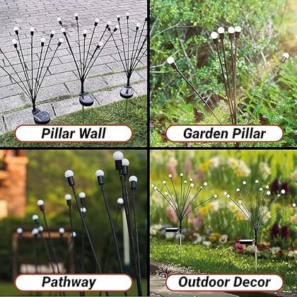 8 LED Solar Garden Light | Outdoor Solar-Powered Lights for Pathways, Gardens, & Yard Decoration