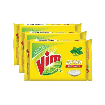 Vim Dishwash Bar Anti Smell 3 x 200g