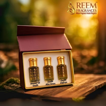 Luxury Oudh Fragrances Set | Long Lasting, Non-Alcoholic | 6 ml each