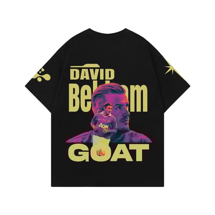 David Beckham Designed Oversized T-shirt-XS / Black