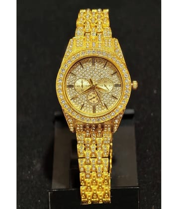 Renaissance Traders Gold Metal Analog Womens Watch