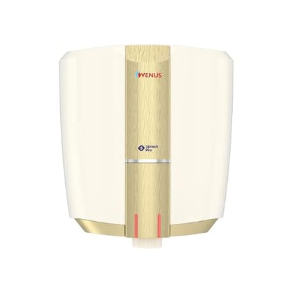 Venus Splash Pro 10 Litre Storage Water Heater For Bathroom | BEE 5 Star rated| Porcelain Enamel Glasslined Tank | (Ivory/Tuscan Gold) Venus Splash Pro 10 Litre Storage Water Heater For Bathroom | BEE 5 Star rated| Porcelain Enamel Glasslined Tank | (Ivo