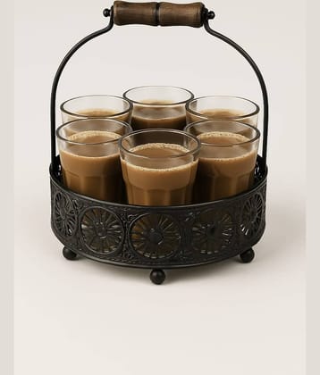 Roots & shoots Solid Glass Tea Set 150 ml ( Pack of 1 )