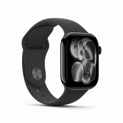 WEKTU Series 11 Smart Watch – 46mm Jet Black Aluminium Case with Black Sport Band (APPLE)