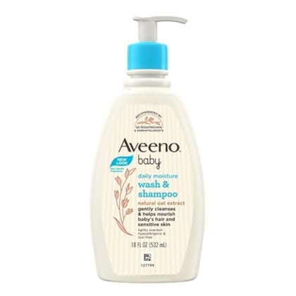 Aveeno Lightly Scented Baby Wash & Shampoo 8 oz.