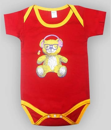 INFANT Pack of 1 Unisex for Baby Cotton Bodysuit ( Red )