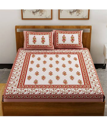 Uniqchoice Cotton Double Bedsheet ( Turquoise )