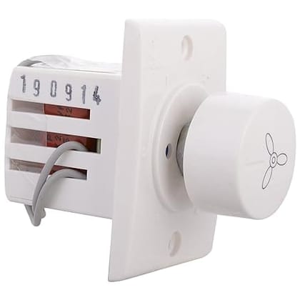 Anchor by Panasonic 14502 Polycarbonate Penta Step Fan Regulator Socket (White) PACK OF 3