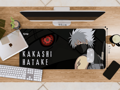 "KAKASHI-HATAKE-NARUTO" Gaming Mousepad- Elevate Your Gaming Experience-Extra Large (42CM X 90CM)