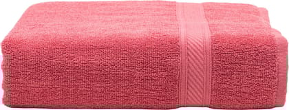 Furnofy Cotton 450 GSM Bath Towel Light Pink (Pack Of 1)