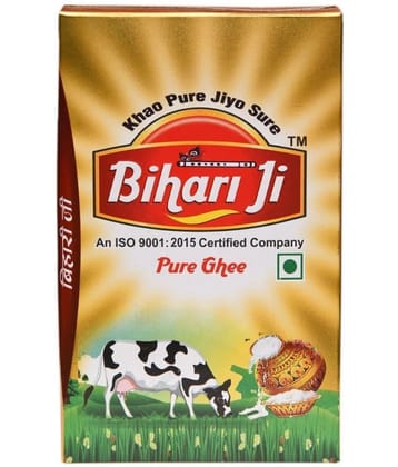 Bihari ji Pure Ghee for Better Digestion and Immunity 1l tetra-1 Ghee 1 L
