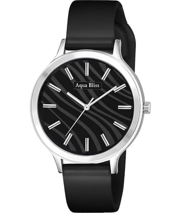 AQUA BLISS - Black Silicon Analog Womens Watch