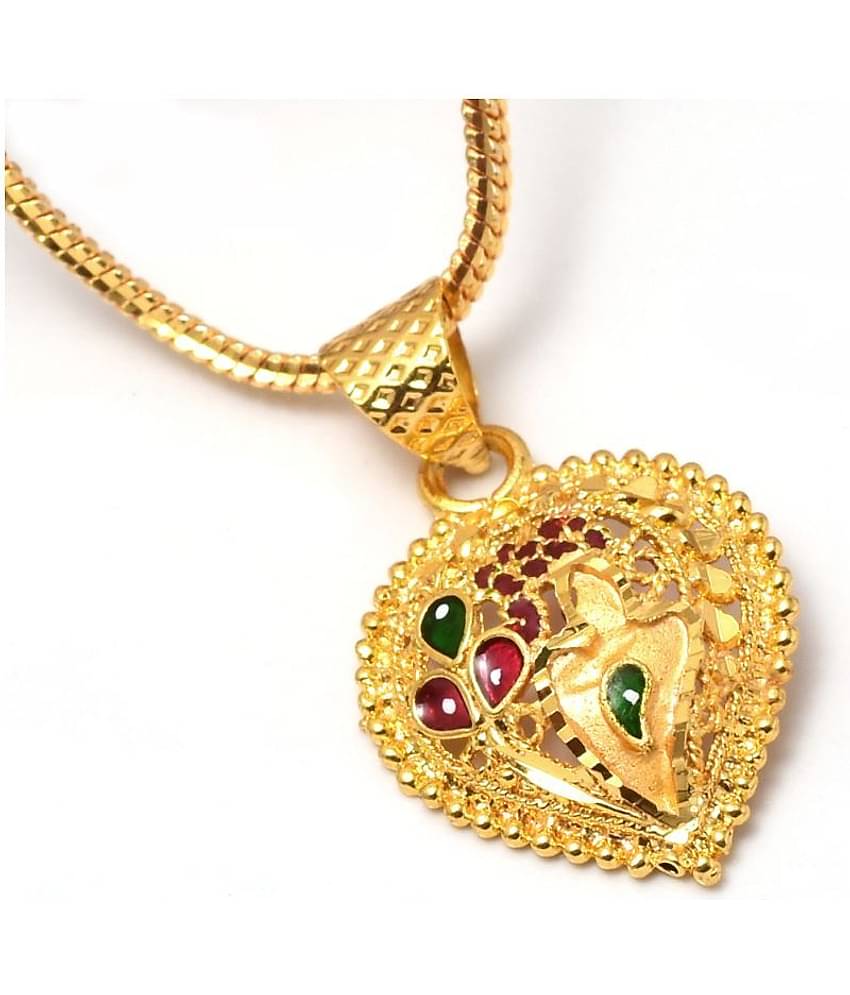 jewar Mandi chain locket fine one gram gold plated 24 inch daily use for men womens boys girls children