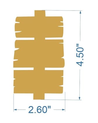 Brand Zero Pre Marked MDF Base - Chapple Design 1 - Select Your Preference Of Size & Thickness